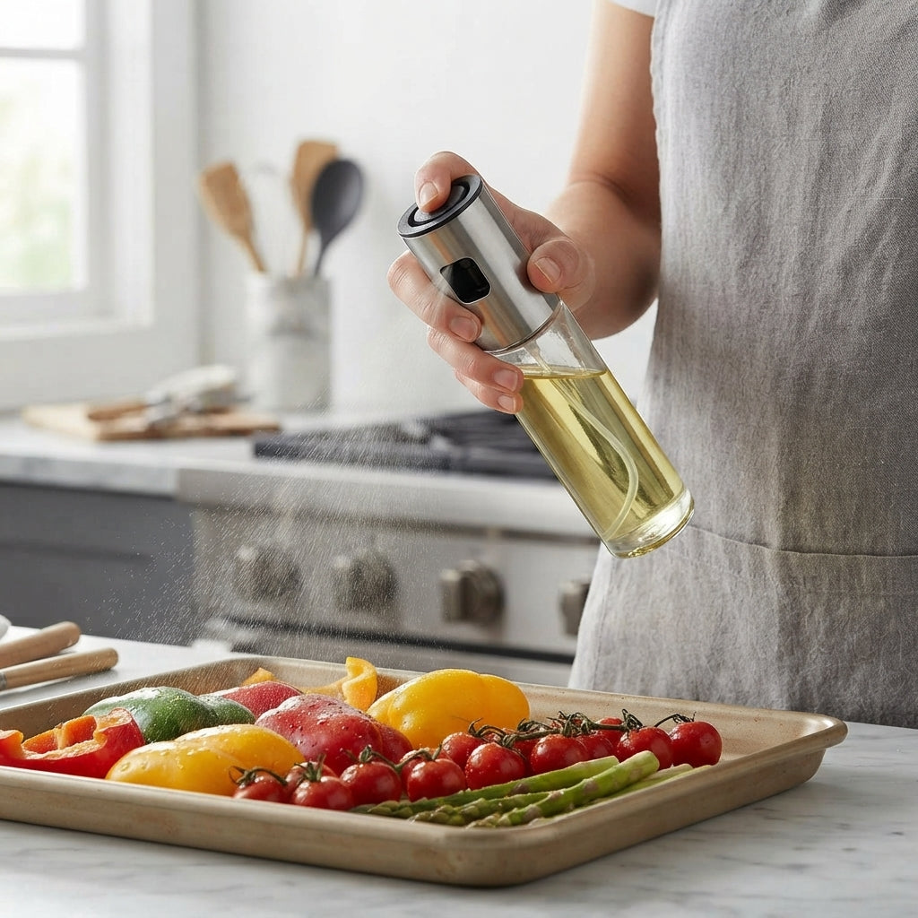Glass Oil and Vinegar Spray Bottle 100ml