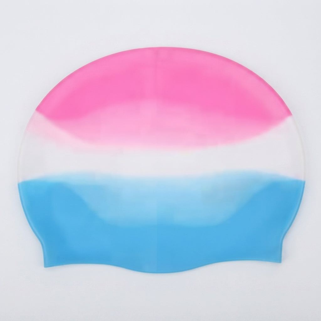 Multi-Coloured Silicone Swim Cap