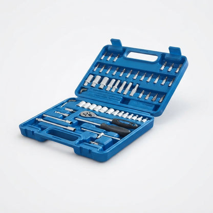 53-Piece Socket Wrench Set and Multi-Purpose Repair Kit