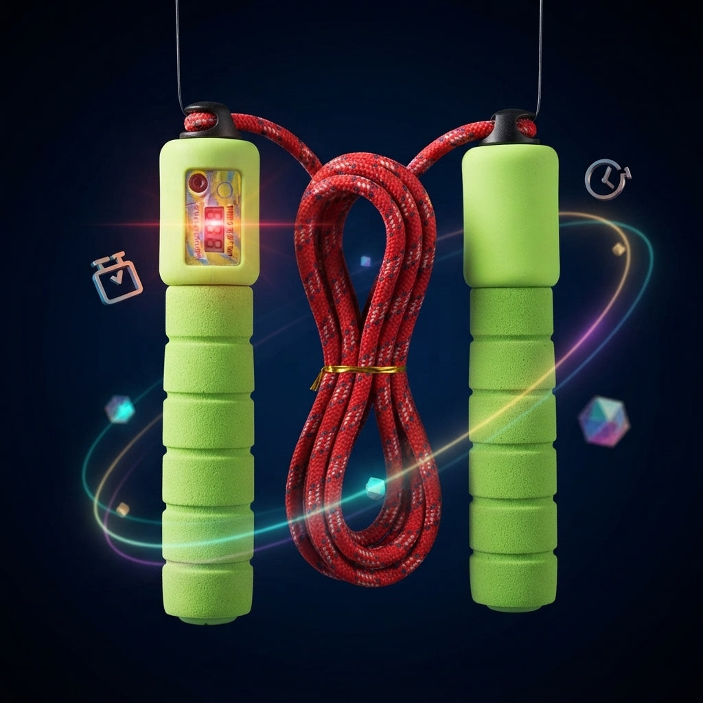 Digital Skipping Rope with Counter and Timer