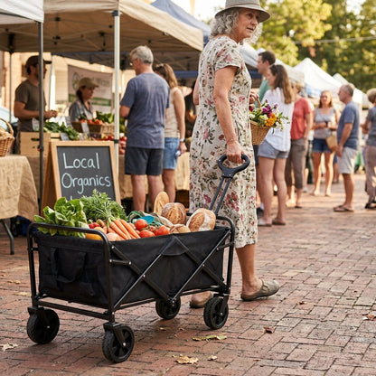Large Capacity Folding Outdoor Wagon Trolley