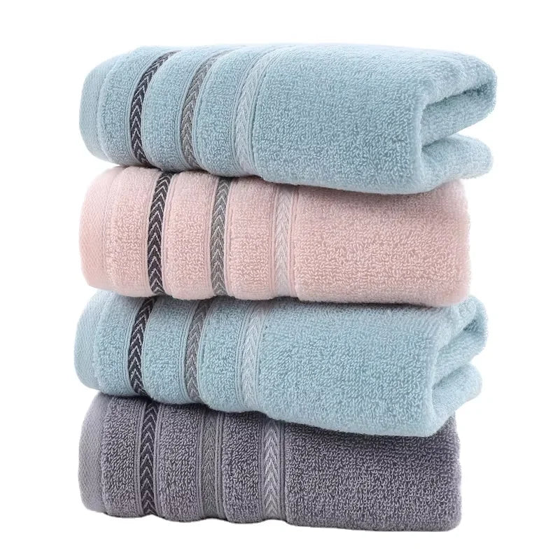 Thick Cotton Face and Hand Towel Set 5 Pieces