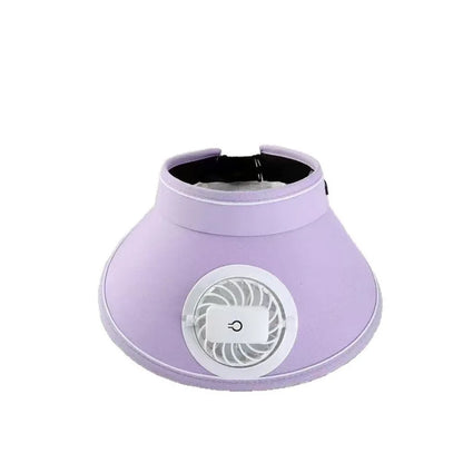 Women's Rechargeable Cooling Fan Sun Visor