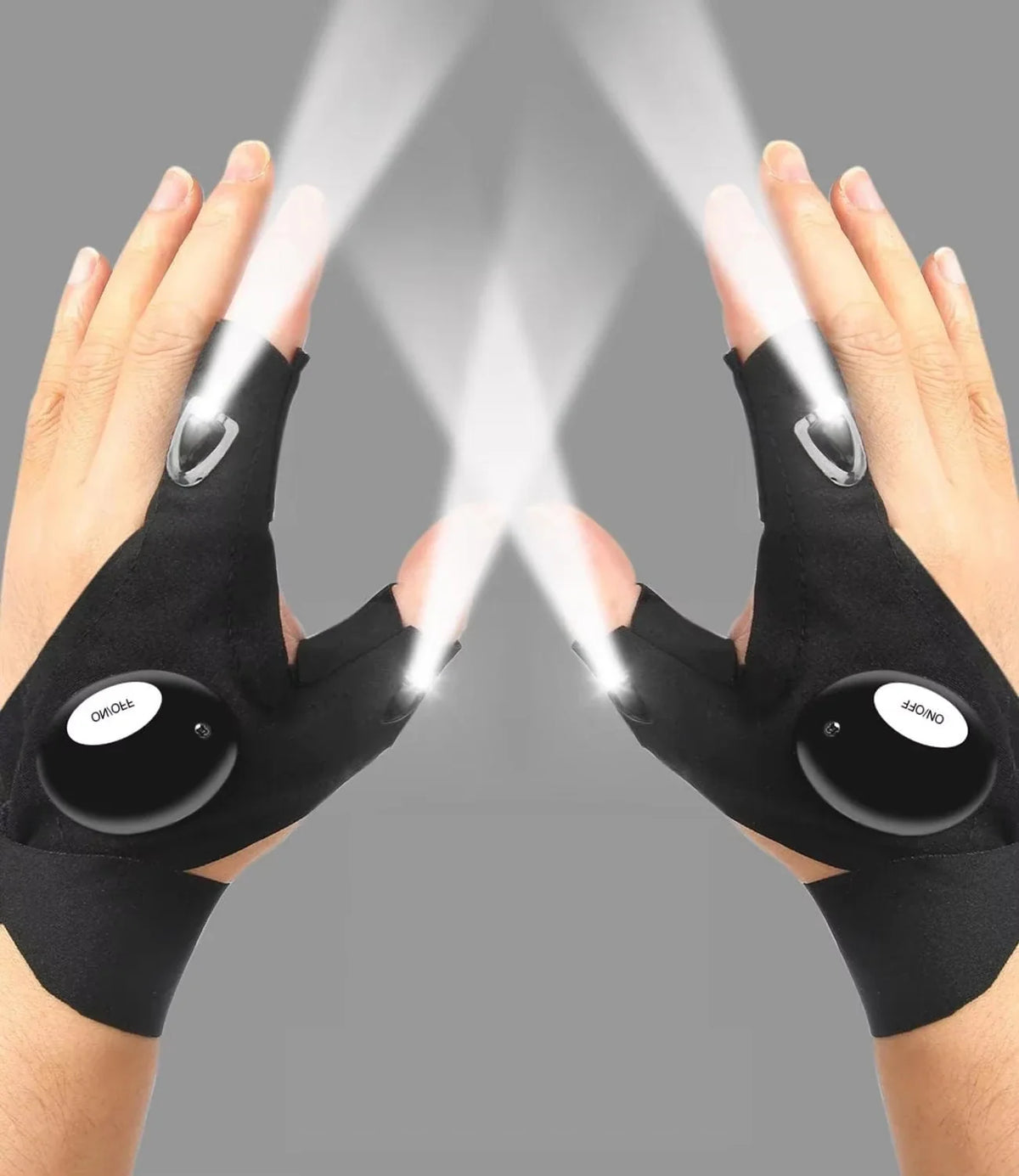 LED Summer Half-Finger Work & Outdoor Gloves
