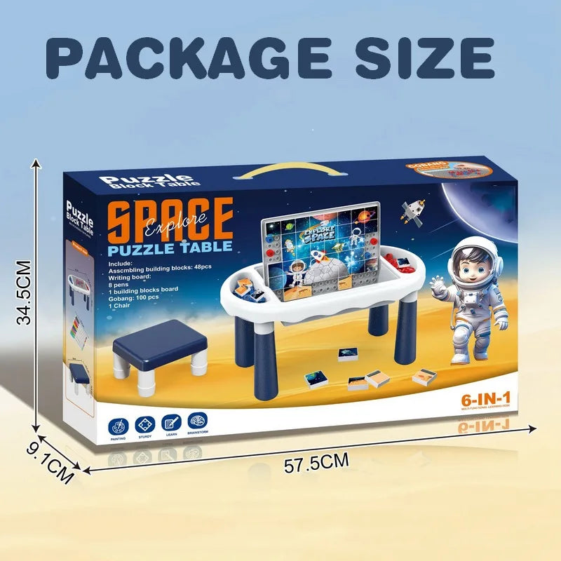 Kids 2 in 1 Activity Table Drawing Board Toy