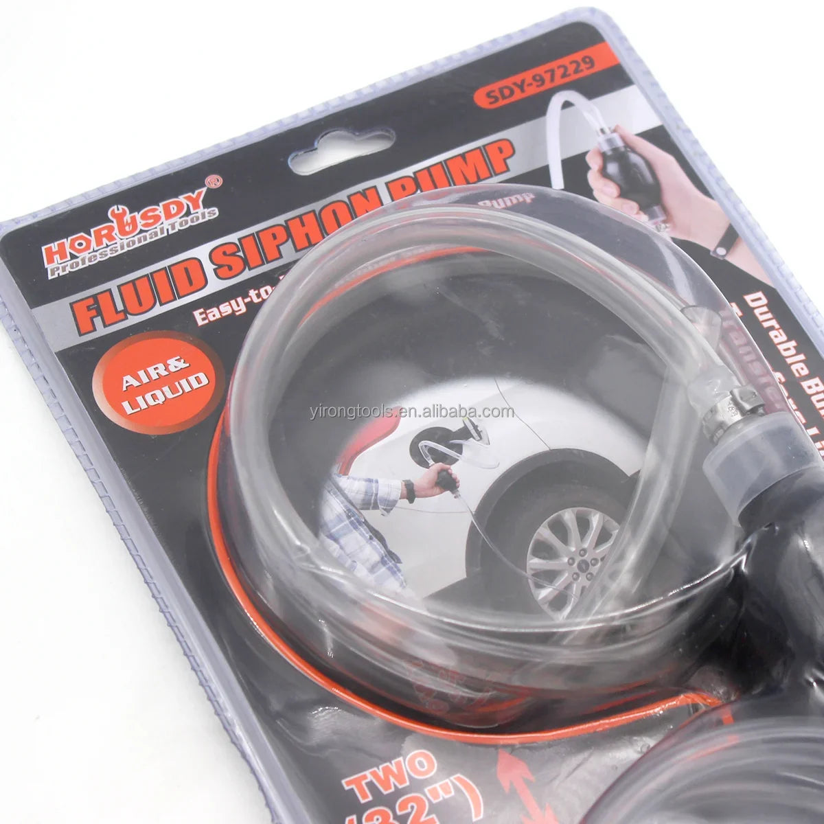 Manual Fluid Siphon Pump with Two 81.3cm Hoses