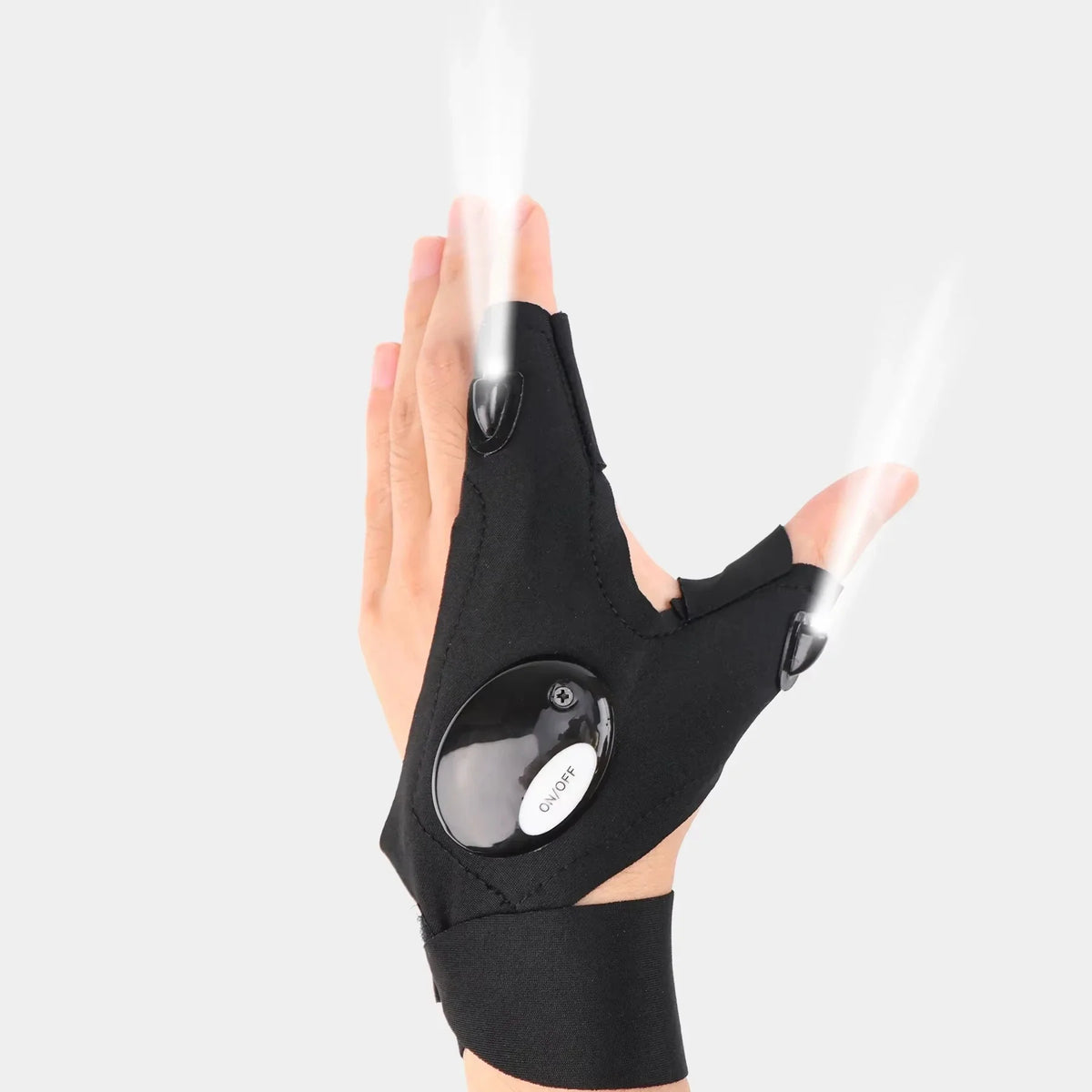 LED Summer Half-Finger Work & Outdoor Gloves