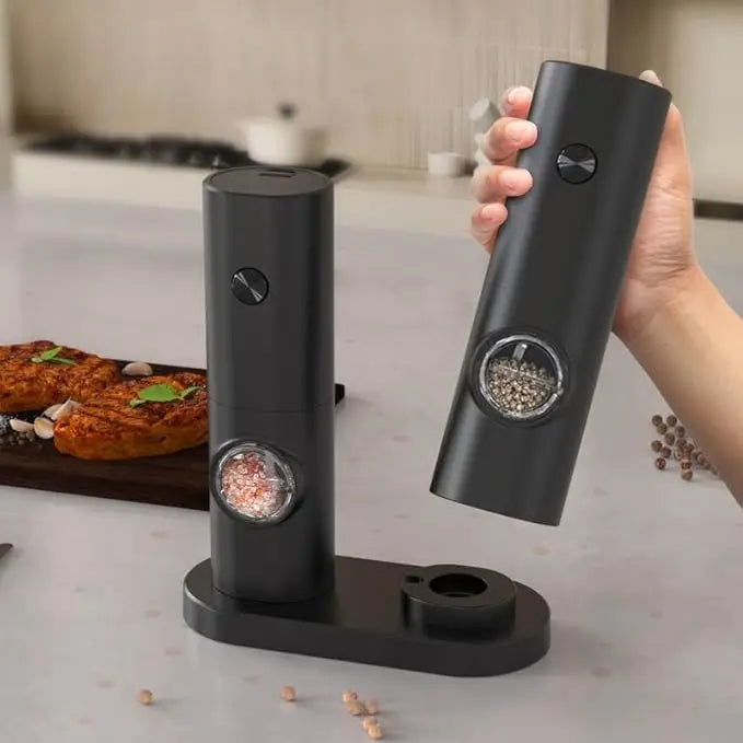 Electric Salt and Pepper Grinder Set 2 Pieces