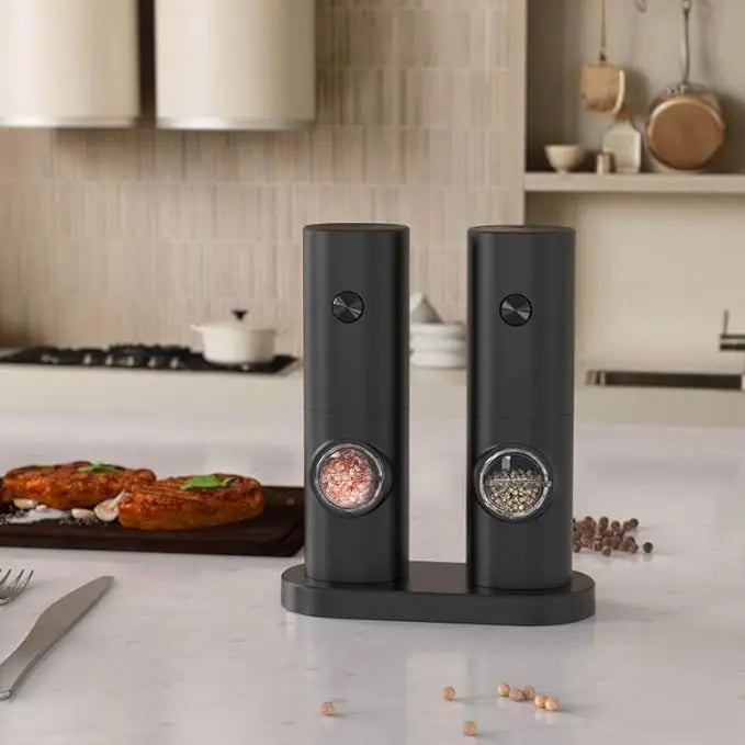 Electric Salt and Pepper Grinder Set 2 Pieces