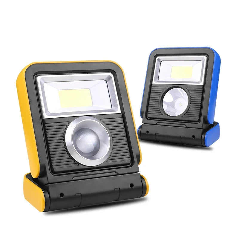 Solar Rechargeable COB LED Work Light & Spotlight