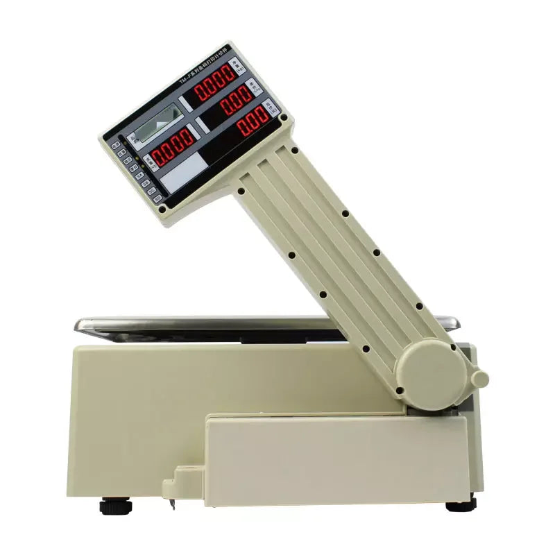 30kg Digital Label Printing Barcode Scale