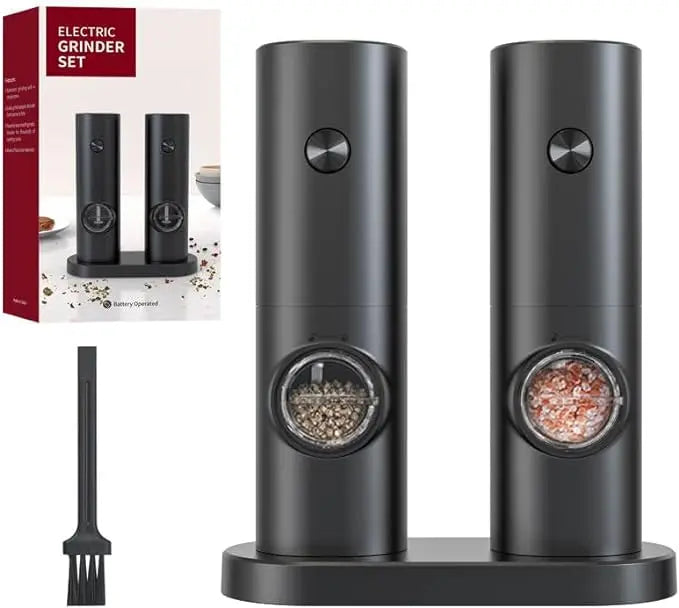 Electric Salt and Pepper Grinder Set 2 Pieces