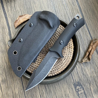 High-Hardness G10 Handle Survival Knife with K Sheath