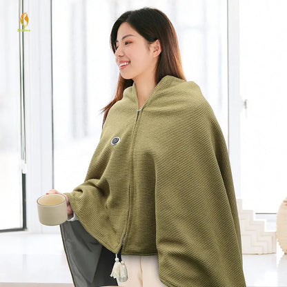 Wearable USB Heated Shawl