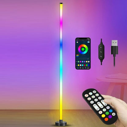 Smart RGB Corner Floor Lamp with Music Sync