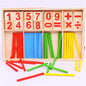 Wooden Mathematics Counting Stick Learning Box