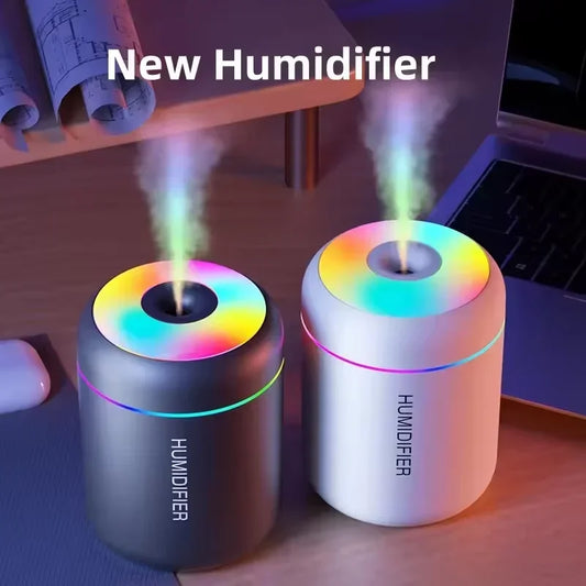 Mini USB Air Humidifier and Aroma Diffuser with Night Light