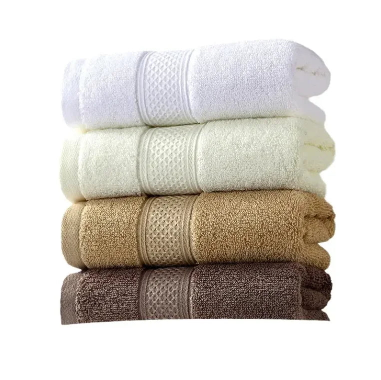 Thick Cotton Face and Hand Towel Set 5 Pieces
