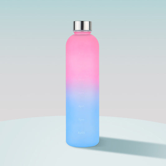 Sports Water Bottle Time Marker 1L