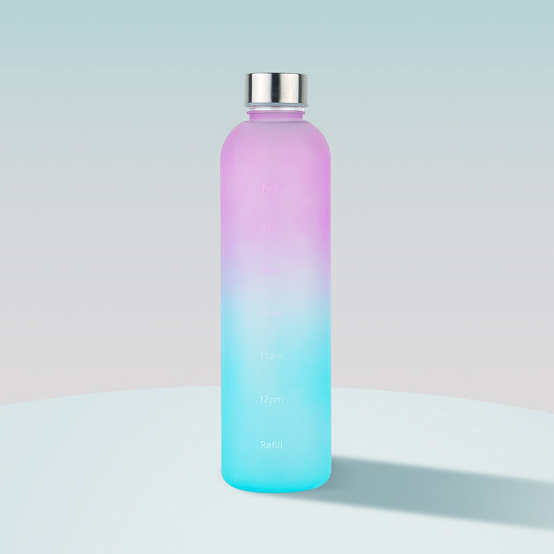 Sports Water Bottle Time Marker 1L
