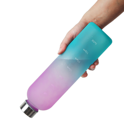 Sports Water Bottle Time Marker 1L