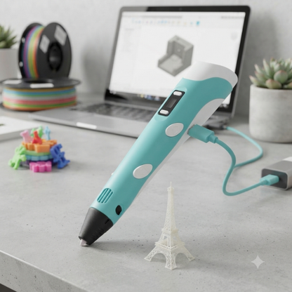 Kids 3D Printing Doodle Arts Craft Drawing USB Pen Set