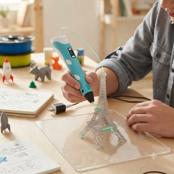 Kids 3D Printing Doodle Arts Craft Drawing USB Pen Set