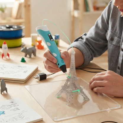 Kids 3D Printing Doodle Arts Craft Drawing USB Pen Set