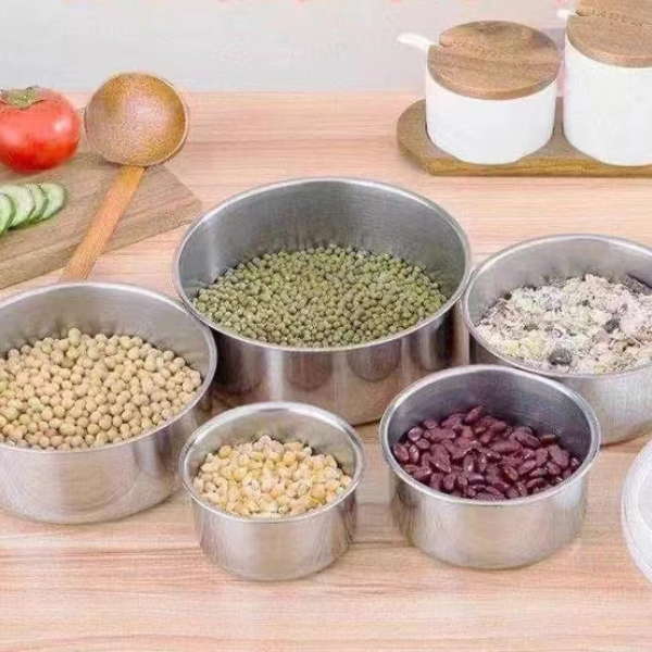 Stainless Steel Food Storage Jar Set 5 Pieces