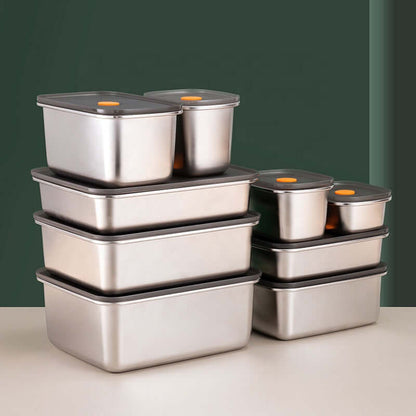 4-Piece Stainless Steel Lunch Box Container Set
