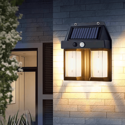 Outdoor Solar Induction Warm Light Wall Lamp