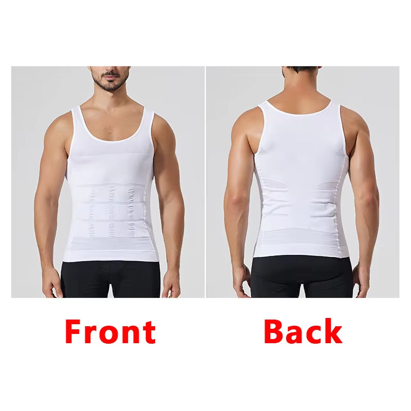 Men Body Shaper Slimming Compression Vest Undershirt Seamless Waist Trainer Tank Top Belly Control Weight Loss Shapewear