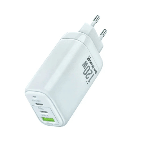120W USB and 2x Type-C Fast Charge Adaptor