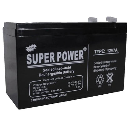 12V 7Ah Sealed Rechargeable Lead Acid Battery