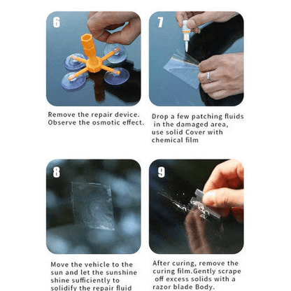 DIY Windshield Crack and Chip Repair Kit