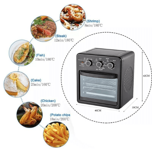 22L Electric Air Fryer for Large Capacity Cooking