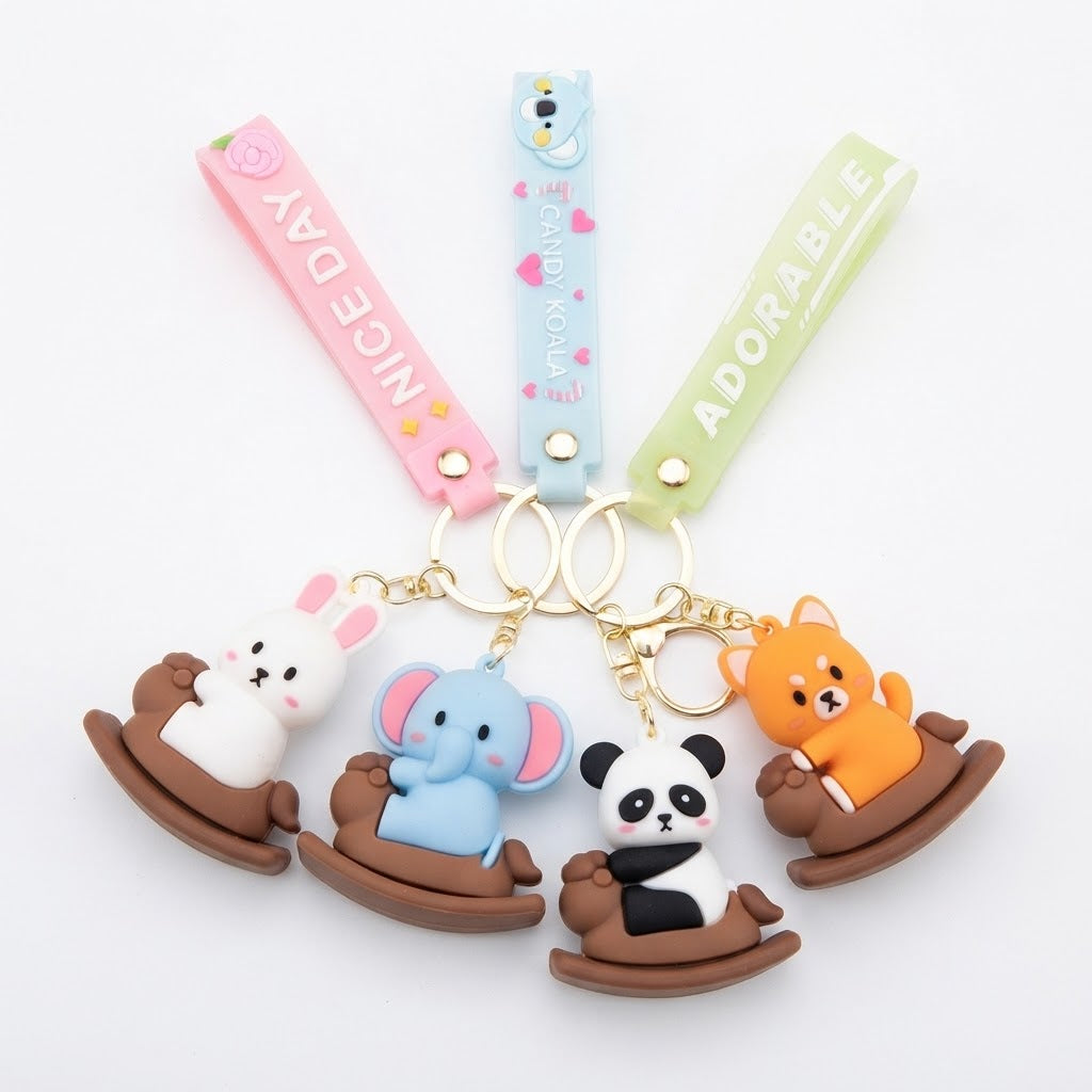 Cartoon Animal Decorative Keychain