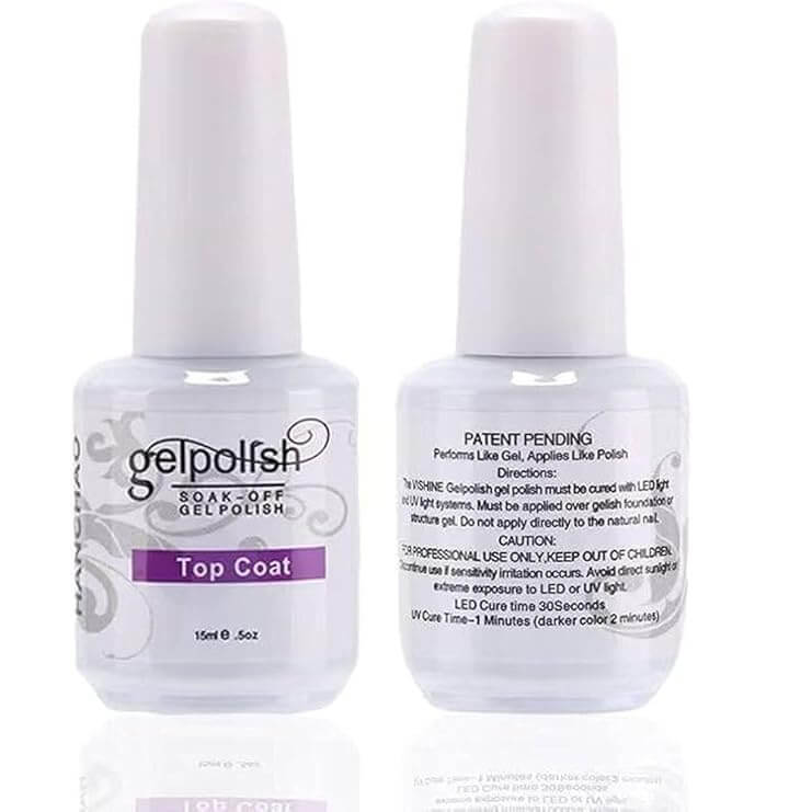 No Wipe High Gloss Gel Polish Top Coat