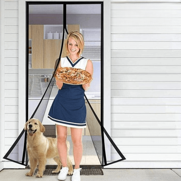 Magnetic Window and Door Screen Mesh with 18 Magnets
