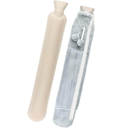 2L Extra Long Hot Water Bottle with Plush Cover