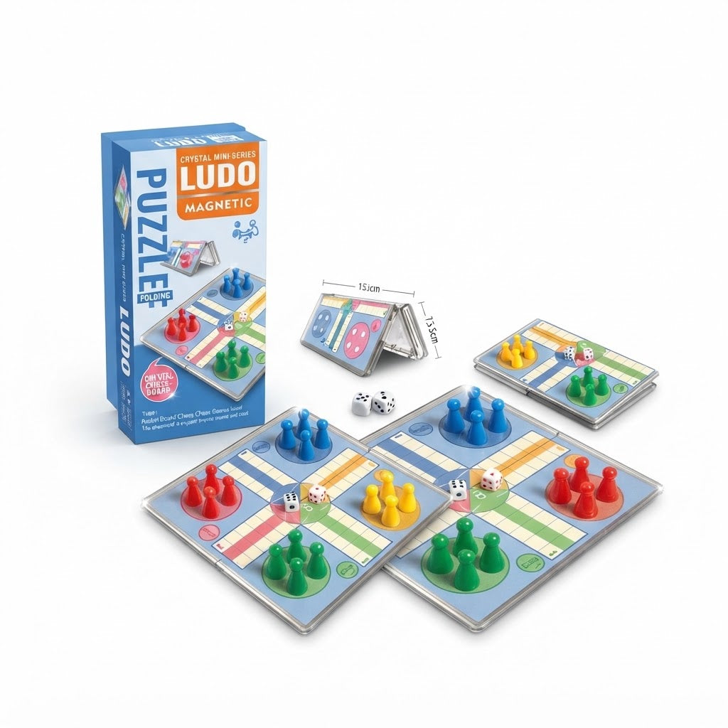 Mini Magnetic Ludo Board Game