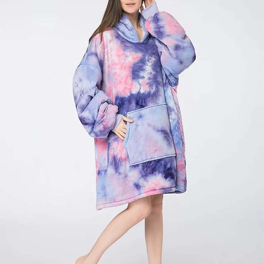 Unisex Oversized Plush Blanket Hoodie