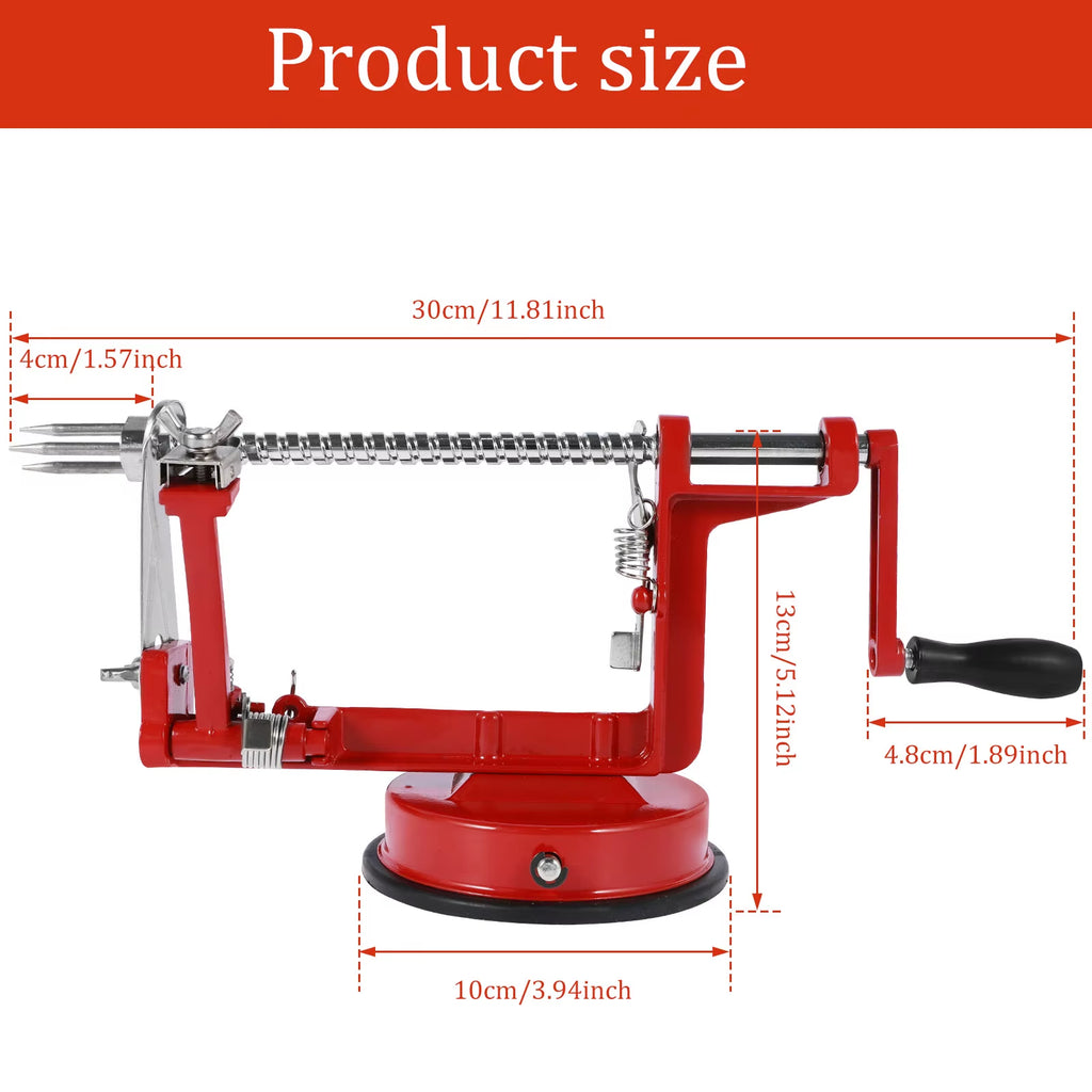 Apple Peeler Corer Stainless Core Slice Cutter Hand-Cranked Fruit Peeler Slicing Tool Kitchen Apple Potatoes Slicer Corer Cutter