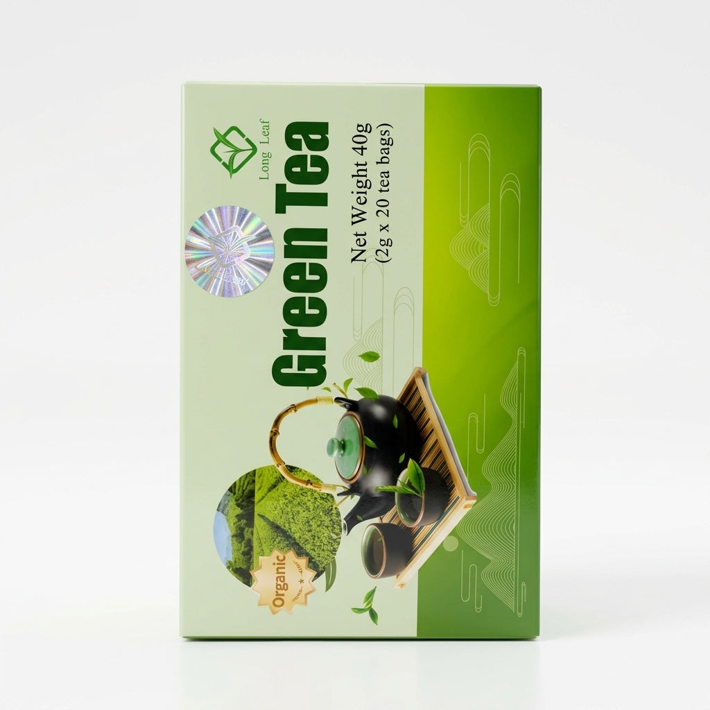 Pure Antioxidant Green Tea Bags for Wellness and Metabolism