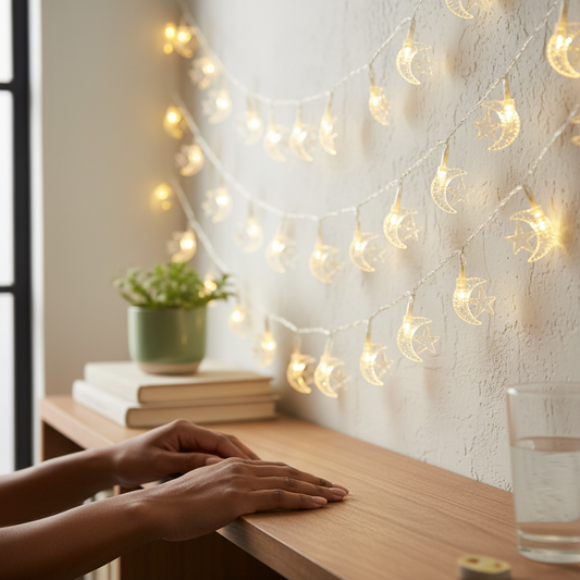 10 LED Ramadan Eid String Lights Decoration 1m