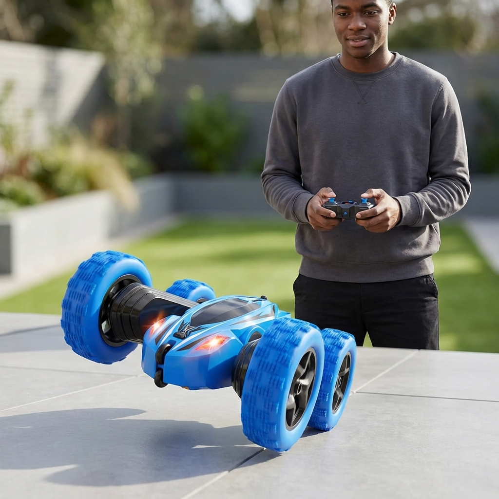 Kids Double-Sided 360 Stunt Remote Control Car Toy