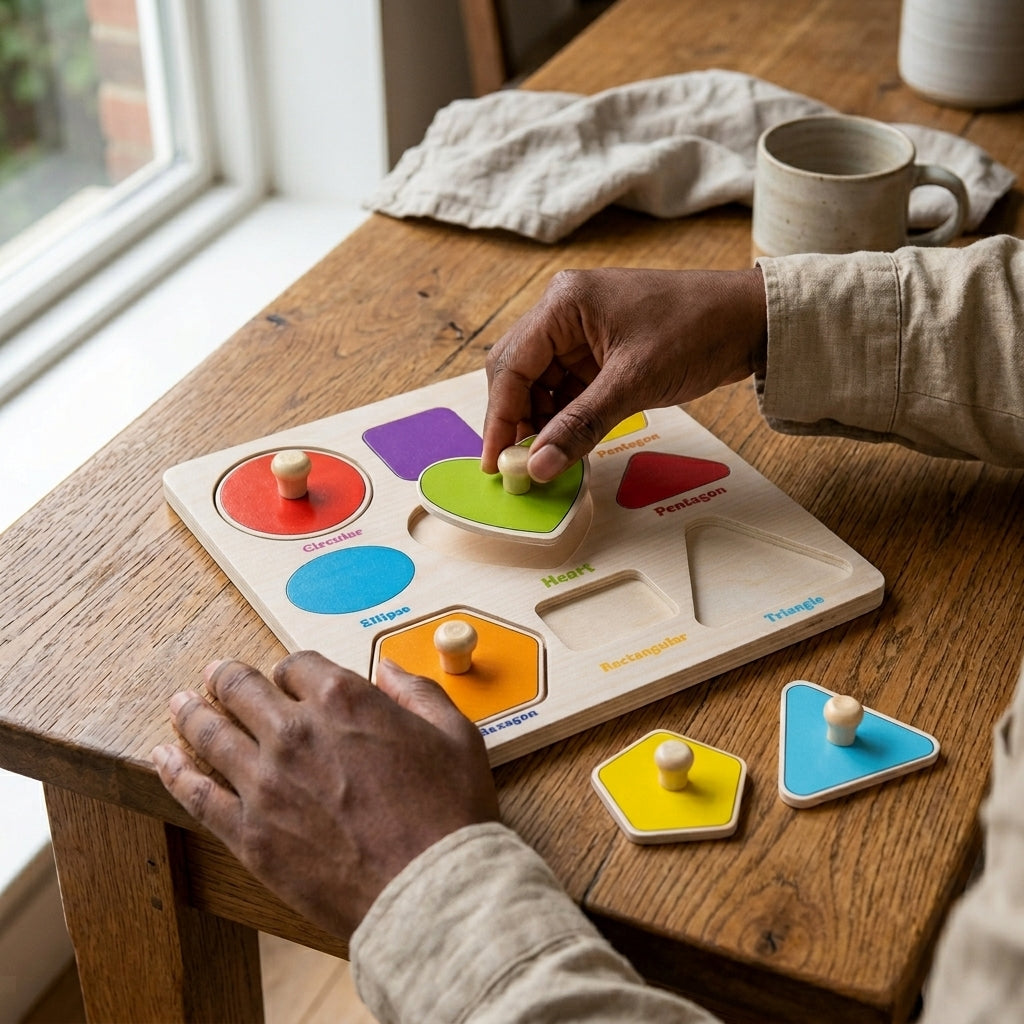 Wooden Shape Match Board
