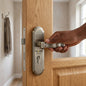 Polished Aluminum Lever Handle Door Lock with Keys