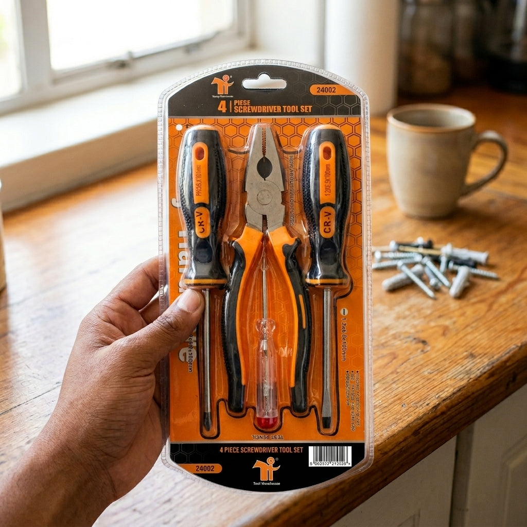 Multi-Bit Screwdriver Set for Home Repair and DIY