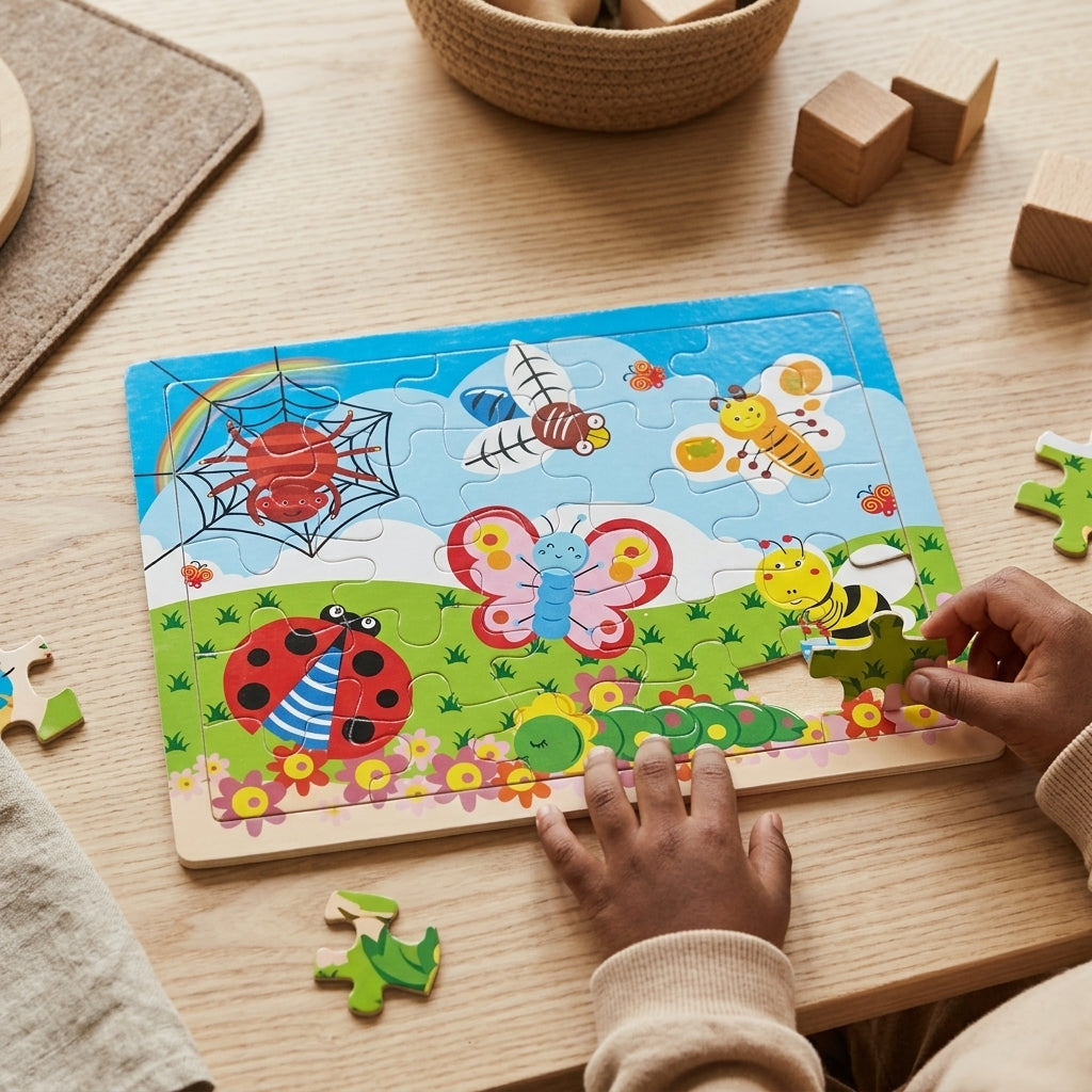 60-Piece Wooden Dinosaur Jigsaw Puzzle
